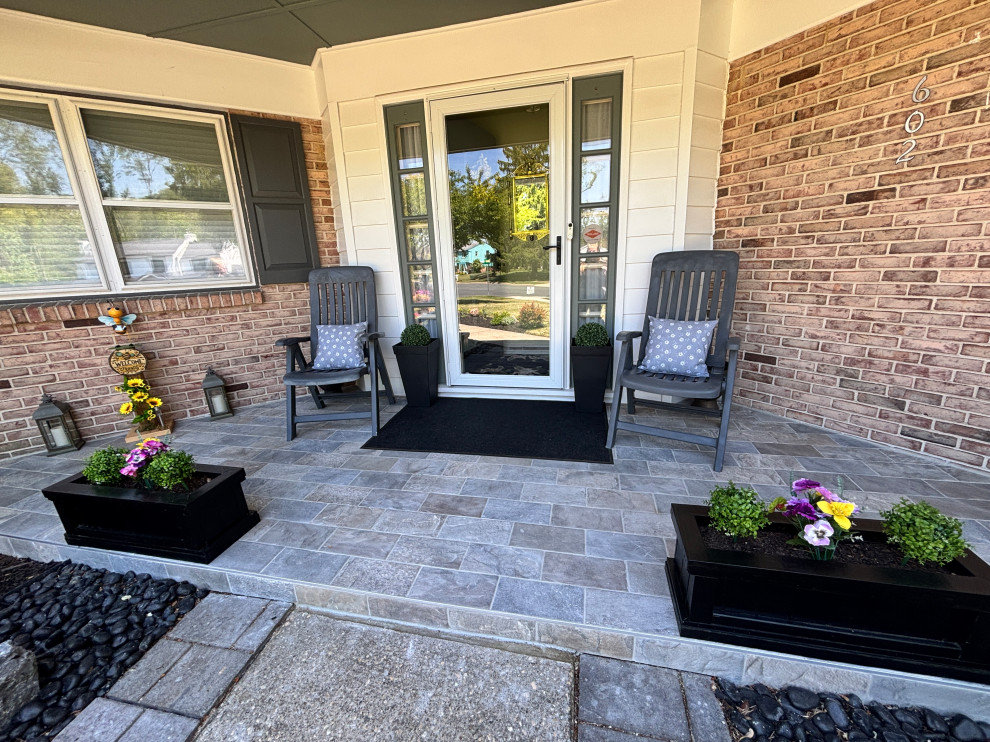 Elegant Entryway and Patio Hardscape Upgrade