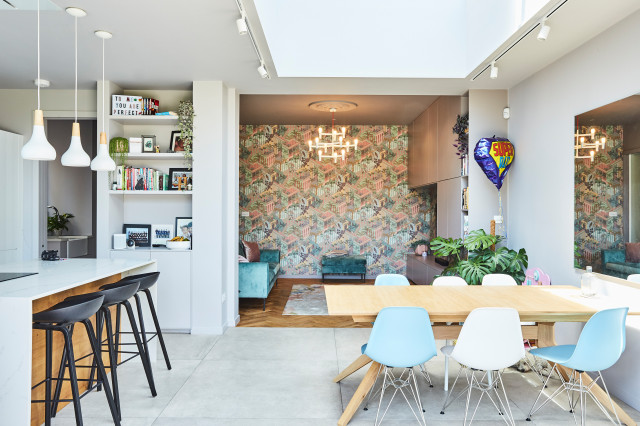 4. Open plan kitchen, dining & snug skandinavisk-matplats