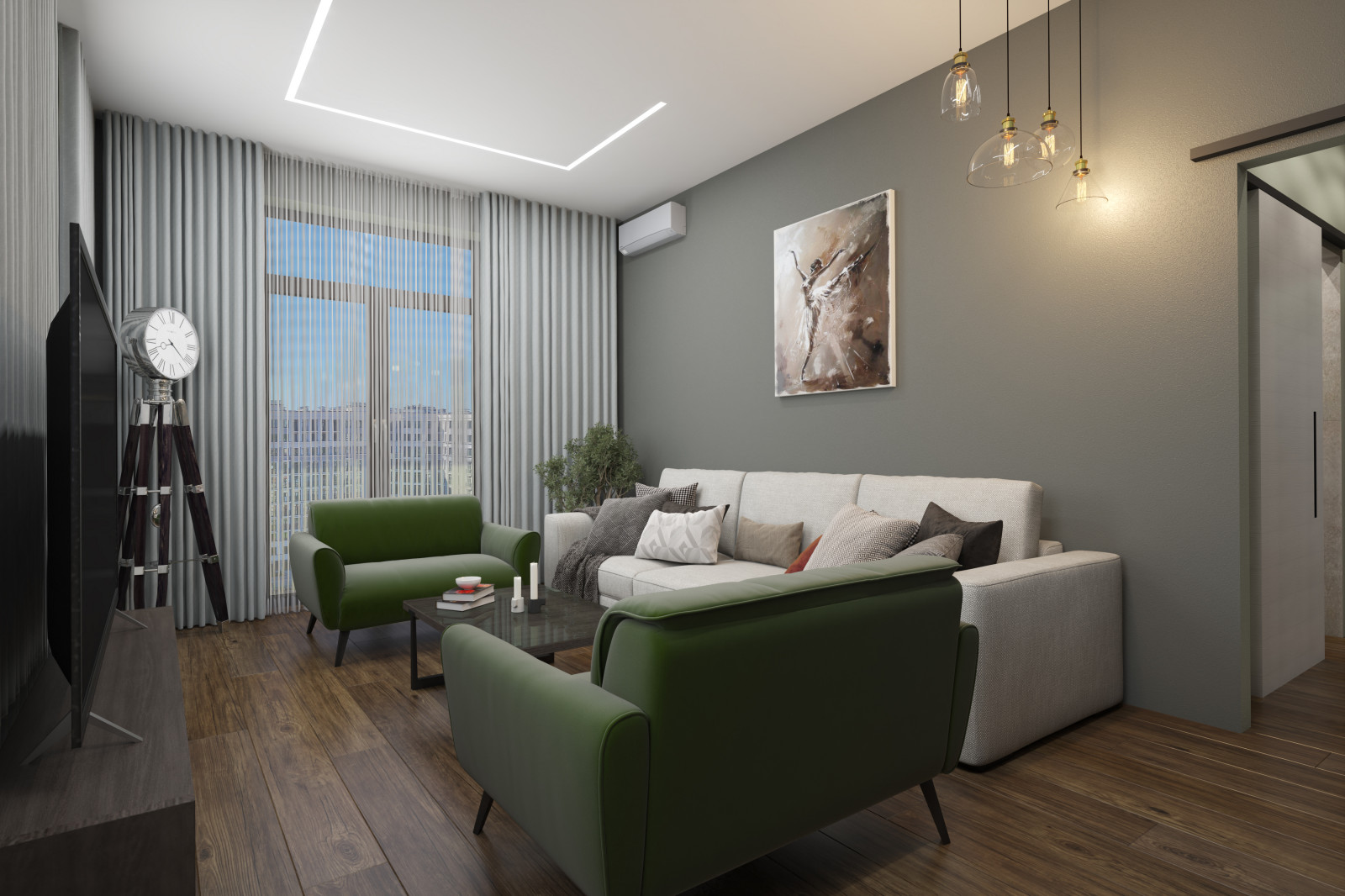 Квартира 100 кв.м. в современном стиле