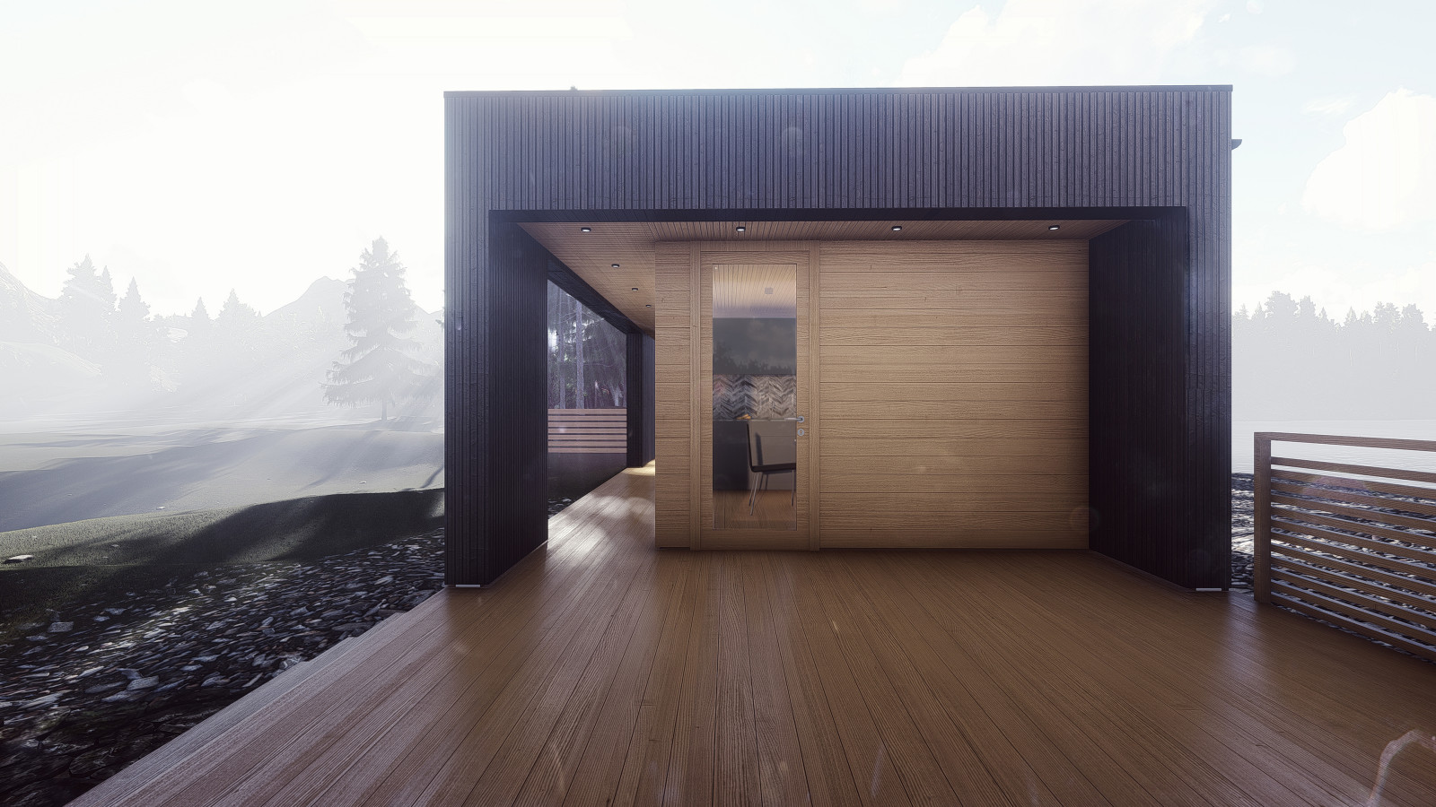 Современная баня