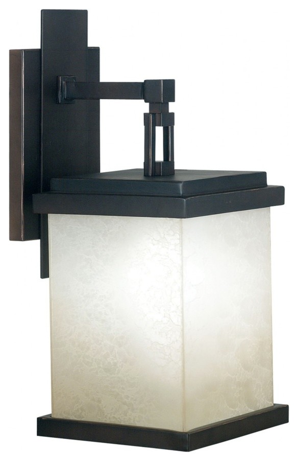 Kenroy Home Plateau Large Wall Lantern Oil Rubbed Bronze Finish