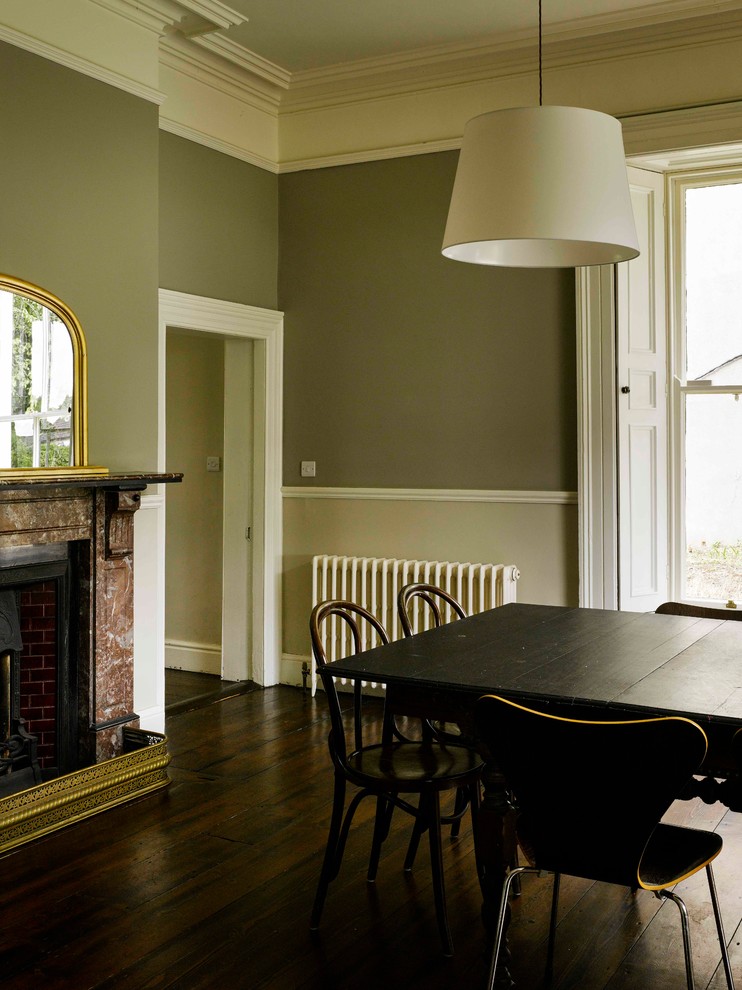 Inspiration for a transitional dining room in Dublin.