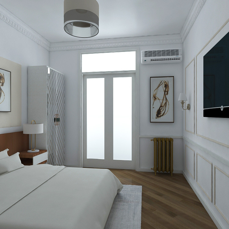 Дизайн квартиры г. Москва. Спальная