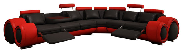 Divani Casa 4087 Modern Bonded Leather Sectional Sofa Divani Casa 4087 Modern Bonded Leather