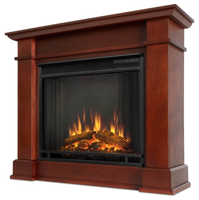 Devin Electric Fireplace In Dark Espresso Traditional Indoor