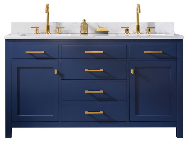 Jasper 60"D Bathroom Vanity - Contemporary - Bathroom Vanities And Sink Consoles - by Sudio ...