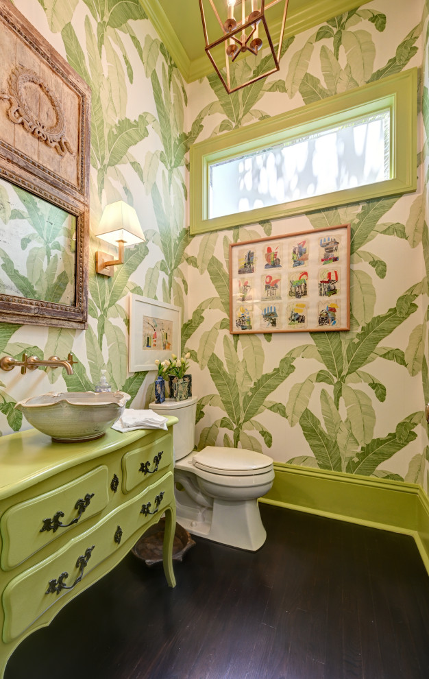 Inspiration for an eclectic powder room remodel in New Orleans