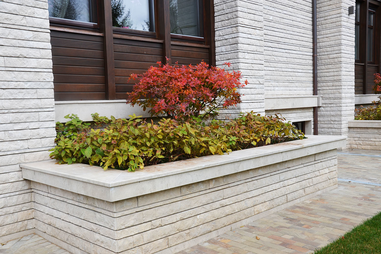 Современный сад в КП "Бенелюкс" вилла 1