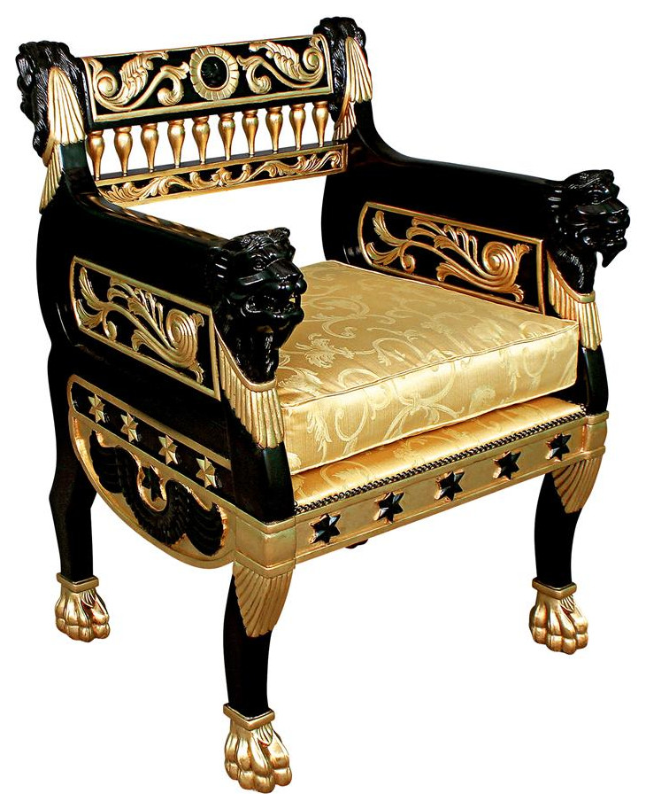 Design Toscano Caesars Royal Lions Chair