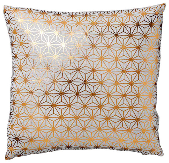 Bloomingville Stars Copper Print Cotton Cushions