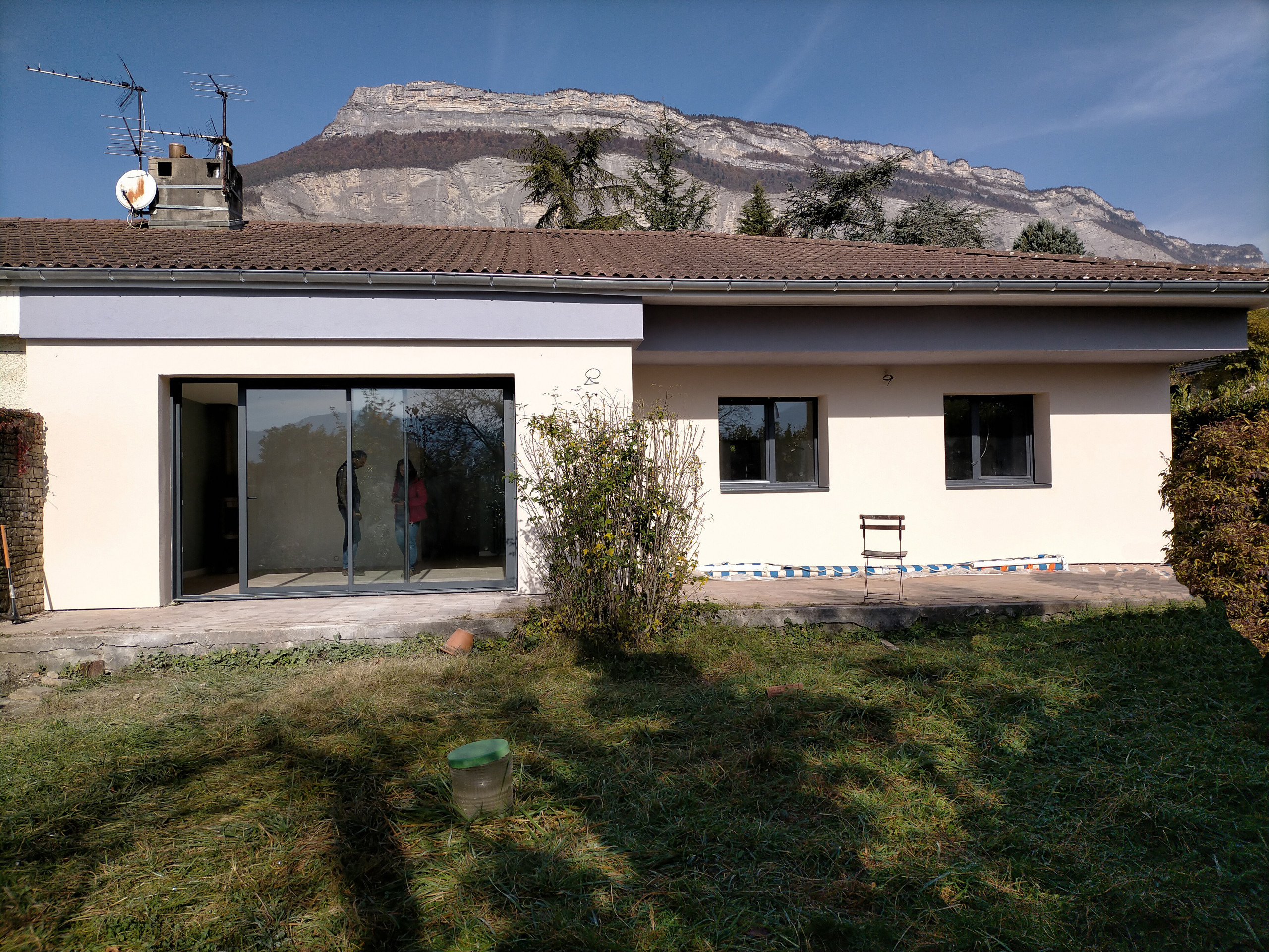 Façade sud isolée