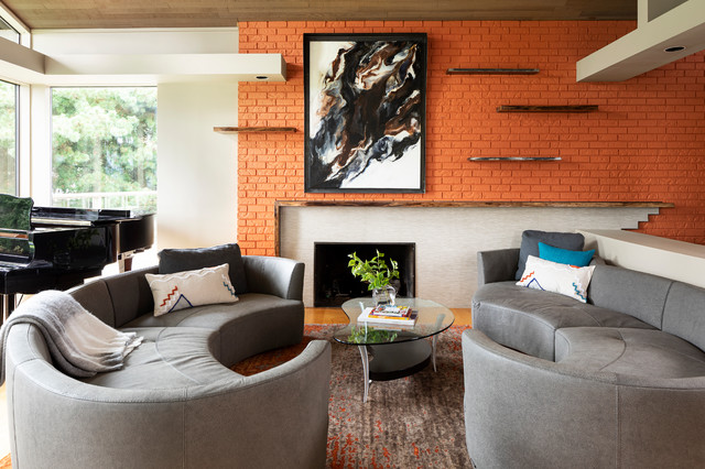 Organic Architectural Living modern-wohnbereich
