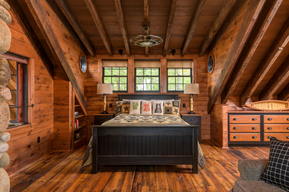 This is an example of a country bedroom in Portland Maine.