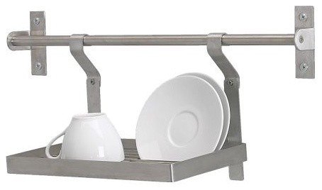 GRUNDTAL Wall Rack/Dish Drainer, Stainless Steel