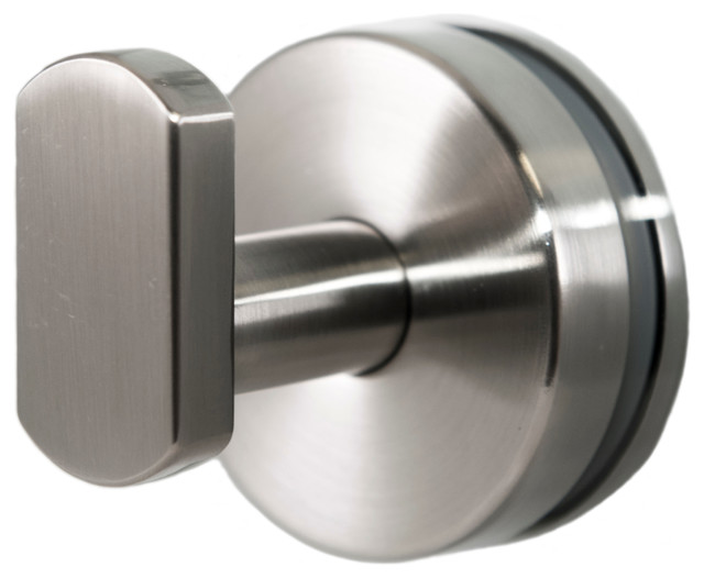 Anello Collection Glass Mounted Robe Hook Transitional Robe & Towel Hooks by Preferred