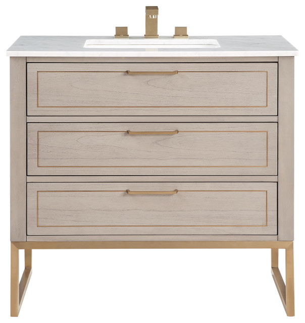 Markham 36" Single Bathroom Vanity Set, 36" Contemporary Bathroom