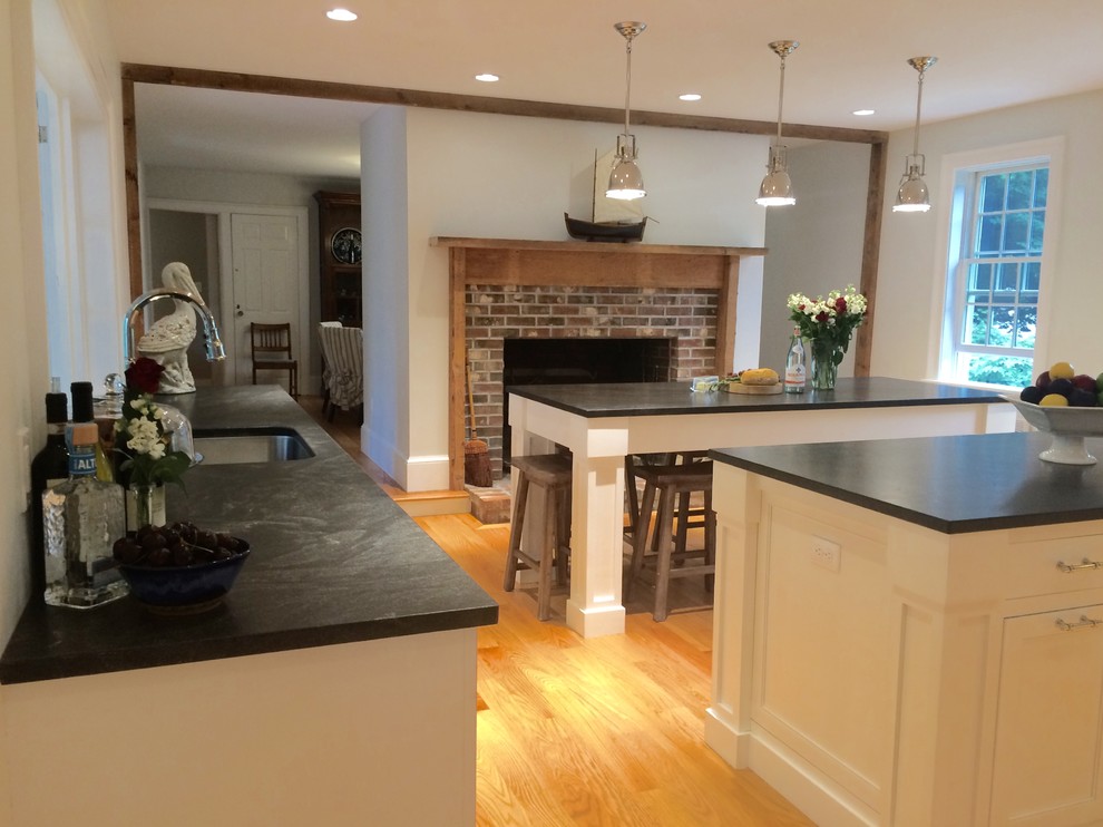 Kennebunkport Modern Farmhouse - Farmhouse - Kitchen - Portland Maine ...
