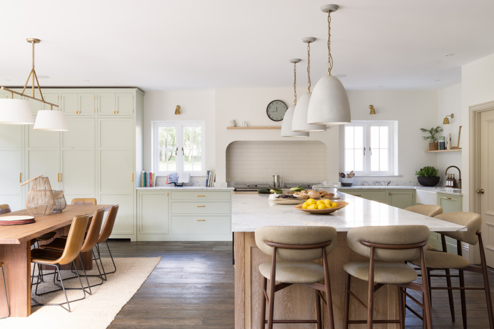 Farnham Painted Shaker Kitchen - Transitional - Kitchen - Surrey - by ...