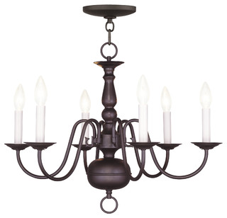 Williamsburgh Chandelier, Imperial Bronze - Traditional - Chandeliers ...