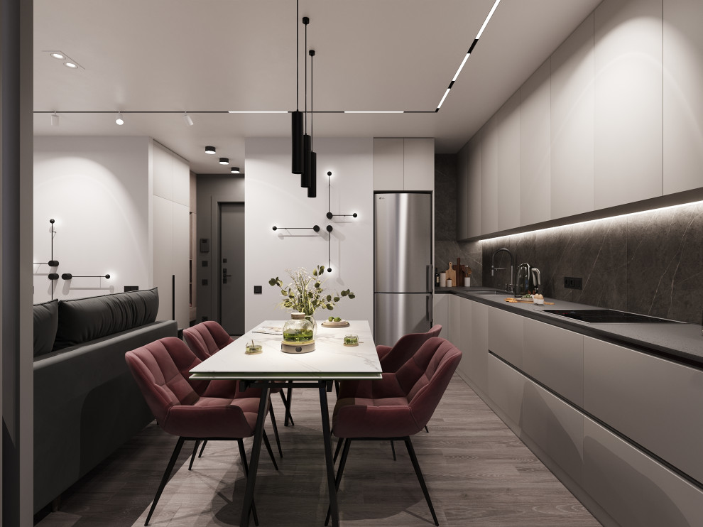 Дизайн-проект 2-х комнатной квартиры в сдержанном стиле