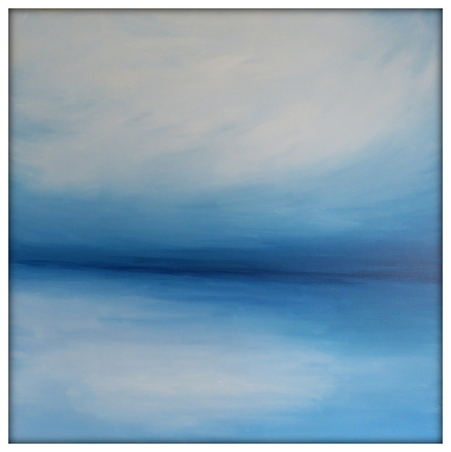large abstract painting on