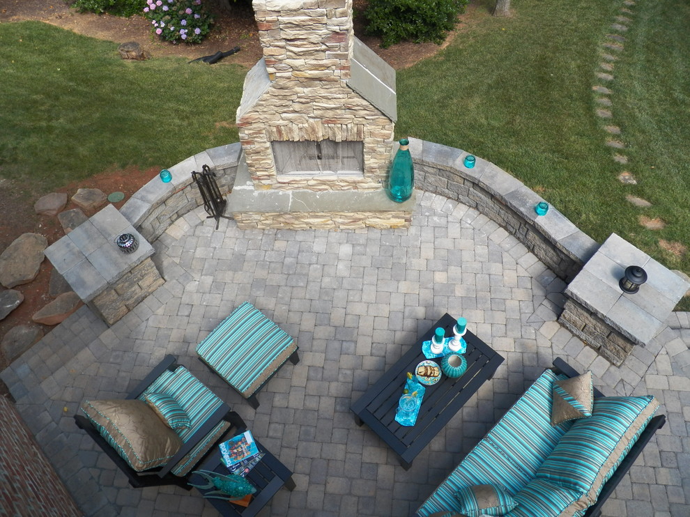 Photo of a transitional patio in Charlotte.
