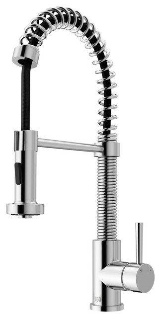 VIGO Pull-Out Spray Kitchen Faucet, Chrome, Without Extras