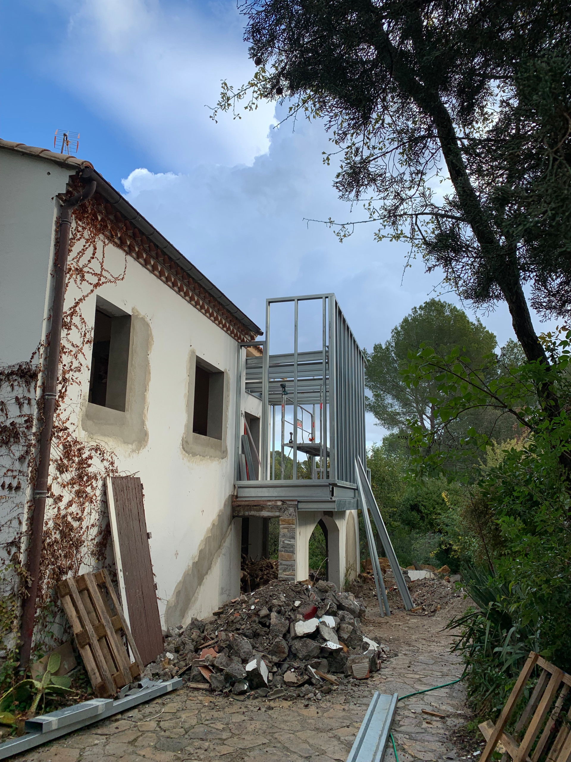 Extension en ossature métallique de 22m²