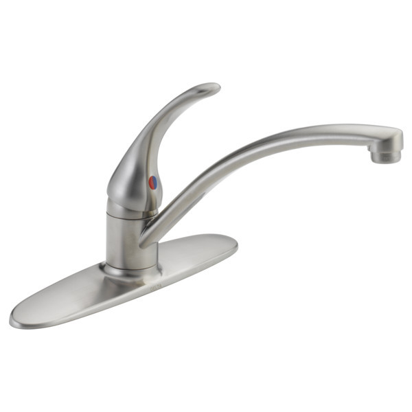 Delta Foundations Single Handle Kitchen Faucet Contemporary Kitchen Faucets By Buildcom