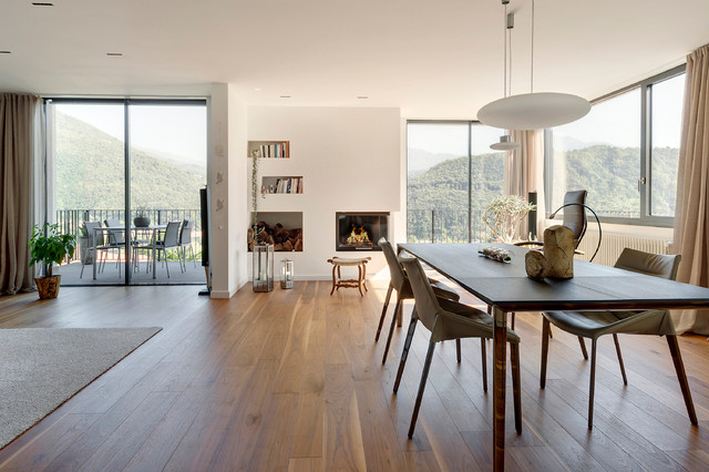 Parquet contemporary-vardagsrum