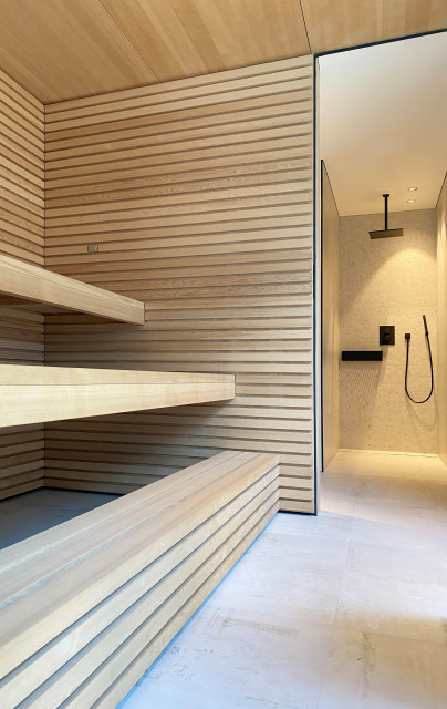 G&auml;stehaus mit Sauna trendy-dagligstue