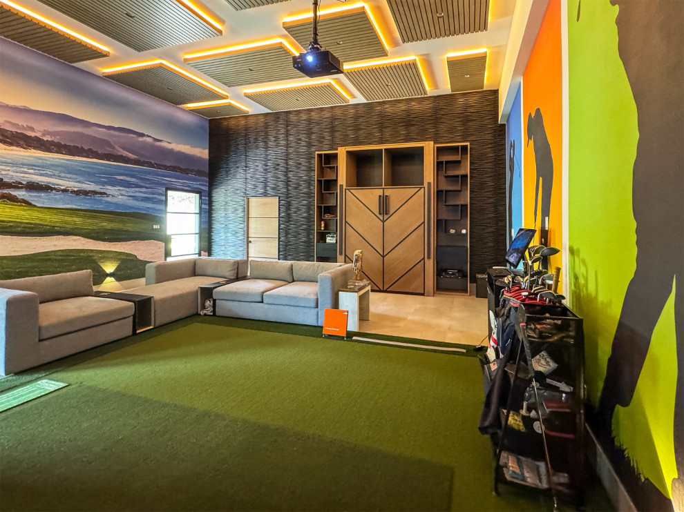 Brenham Trackman Clubhouse. "The real mancave"
