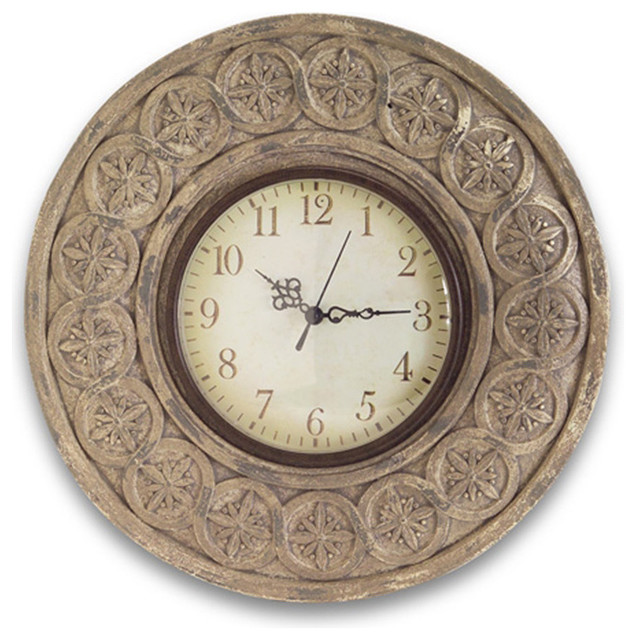 Pretty Lacy Wall Clocks Traditional Wall Clocks by Tasteful Home