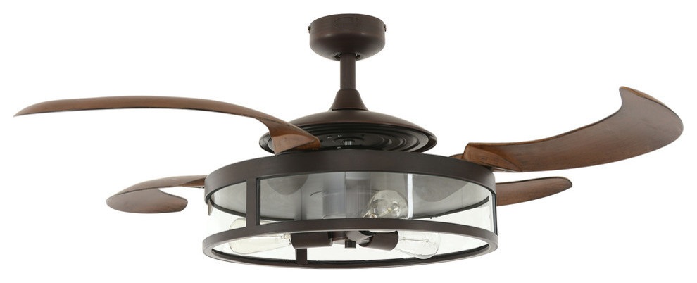 Fanaway Classic Retractable 4-Blade Ceiling Fan - Transitional