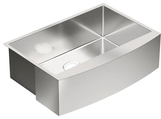 Moen G18121 1800 Series Stainless Steel 18 Gauge Single Bowl Sink Moen G18121 1800 Series Stainless Steel 18 Gauge Single Bowl Sink Contemporary Kitchen Sinks By Plumbersstock