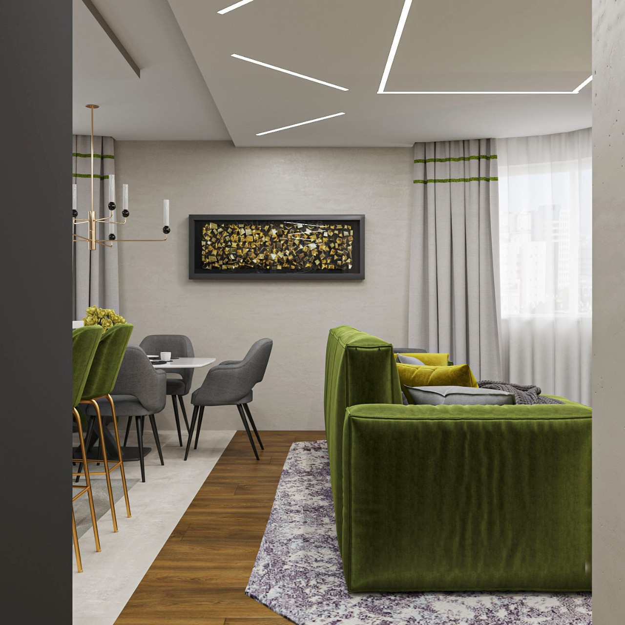 Гостиная-кухня