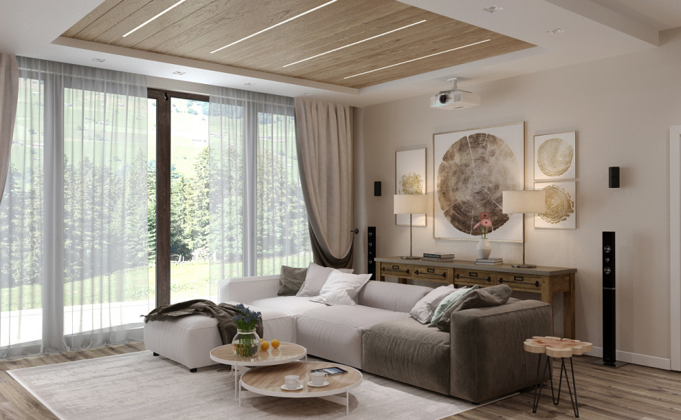 Частный дом с деревянного сруба