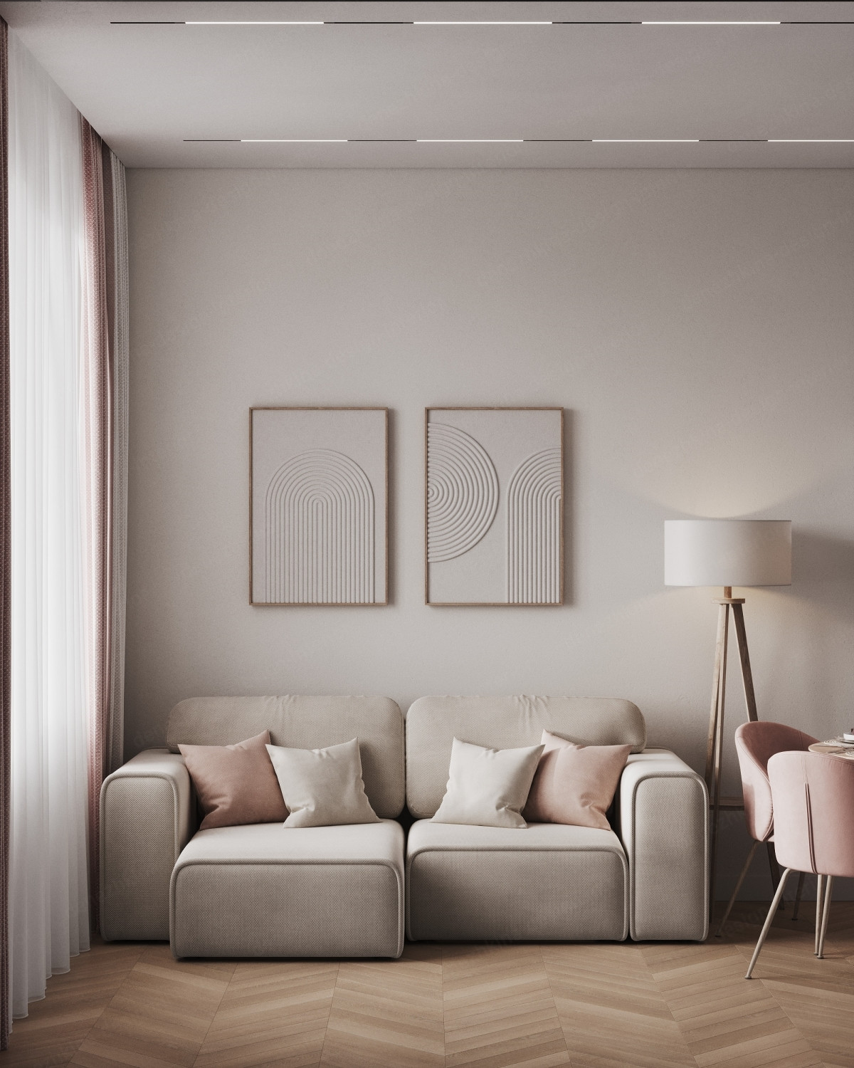 Дизайн проект 3 комнатной квартиры — ЖК Скандинавия