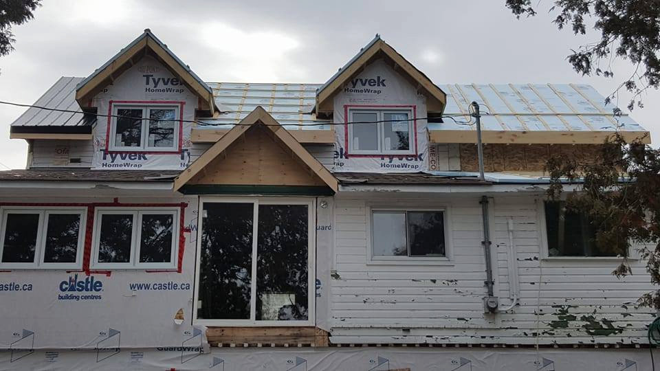 Dormers added in old house