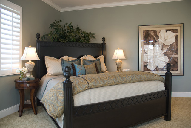 casual elegance master bedroom - traditional - bedroom - san diego