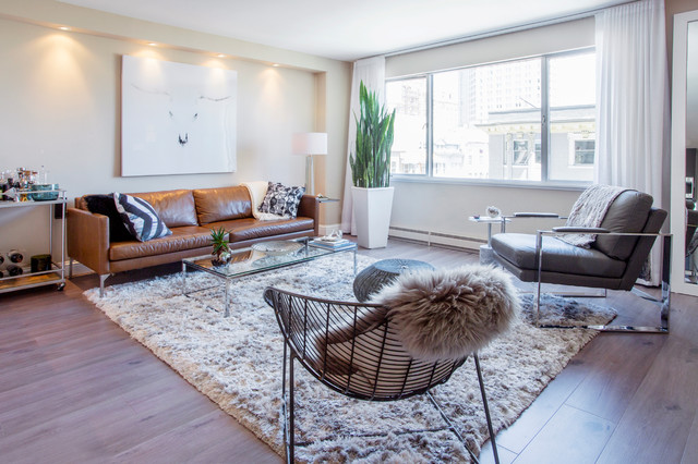 My Houzz: Style Rules in a Man&rsquo;s 450-Square-Foot Studio contemporain-salon