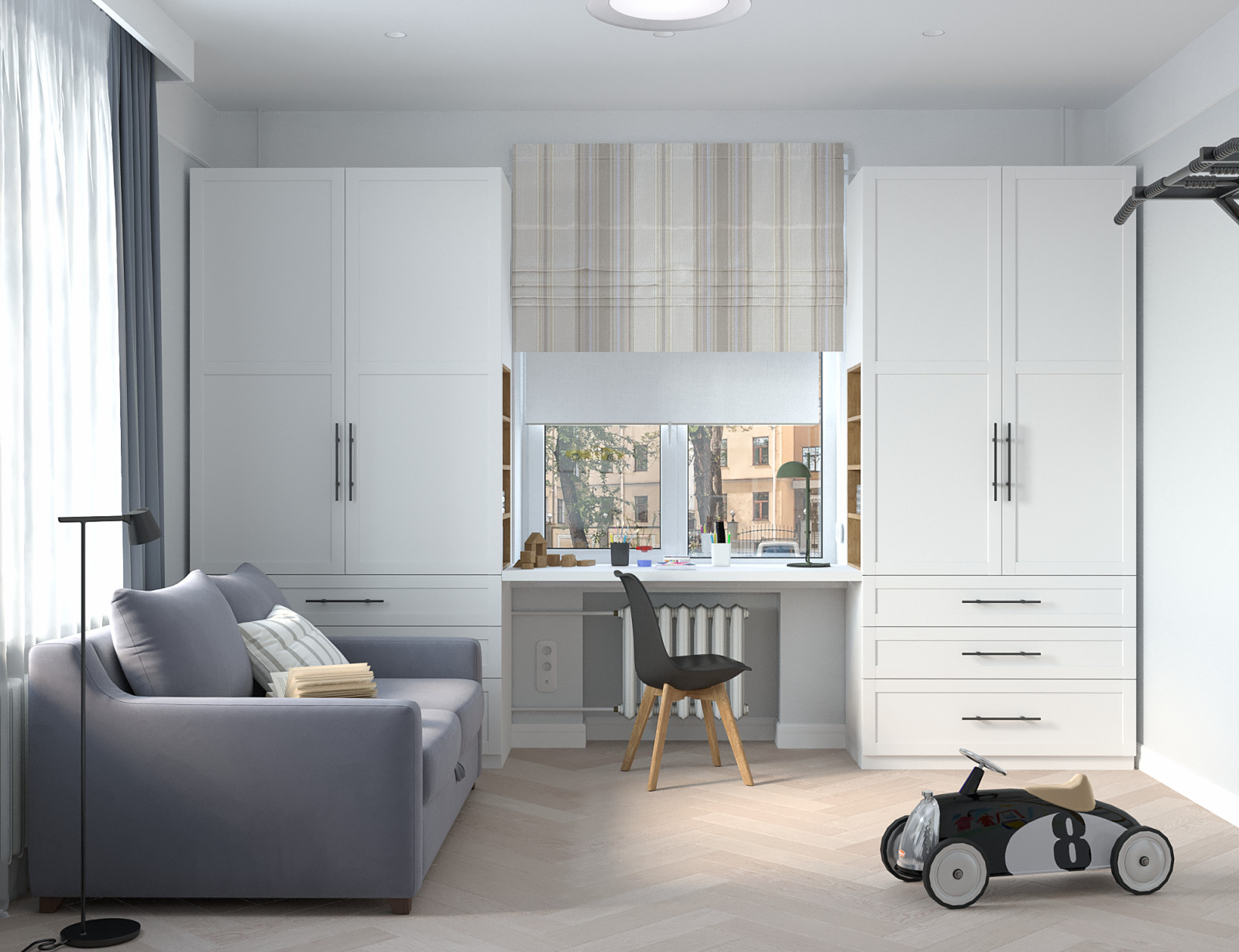 Светлая квартира в "сталинке"