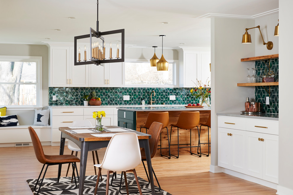 Dining room - transitional dining room idea in Minneapolis