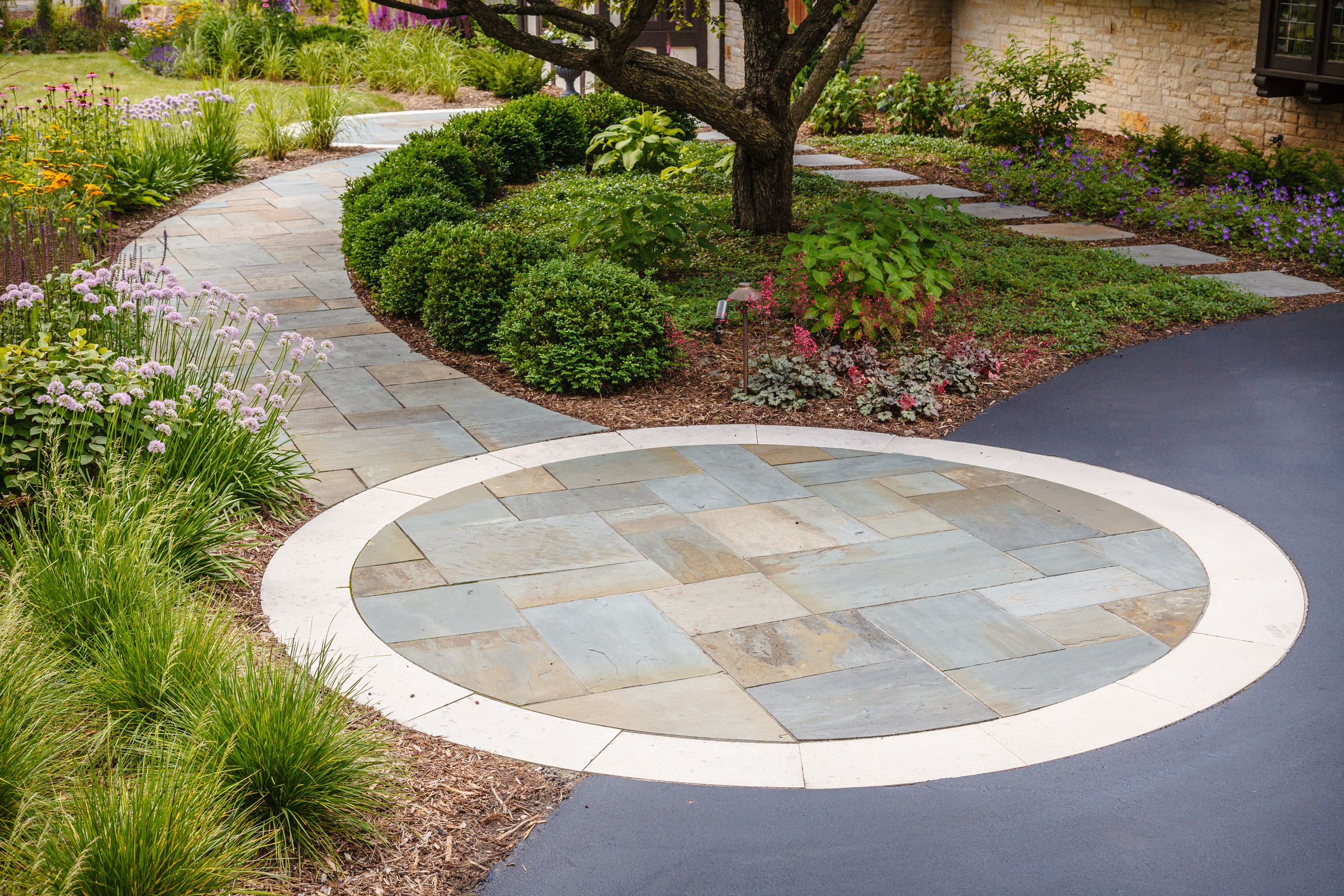 Traditional Bluestone Front Walk - Fox Point