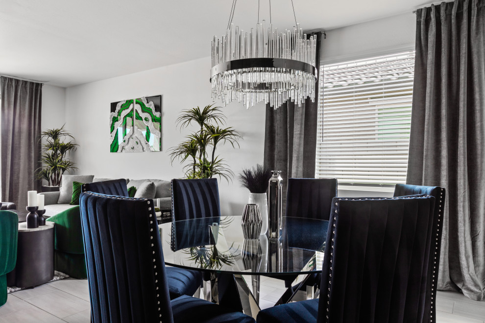 Inspiration for a modern dining room remodel in Phoenix