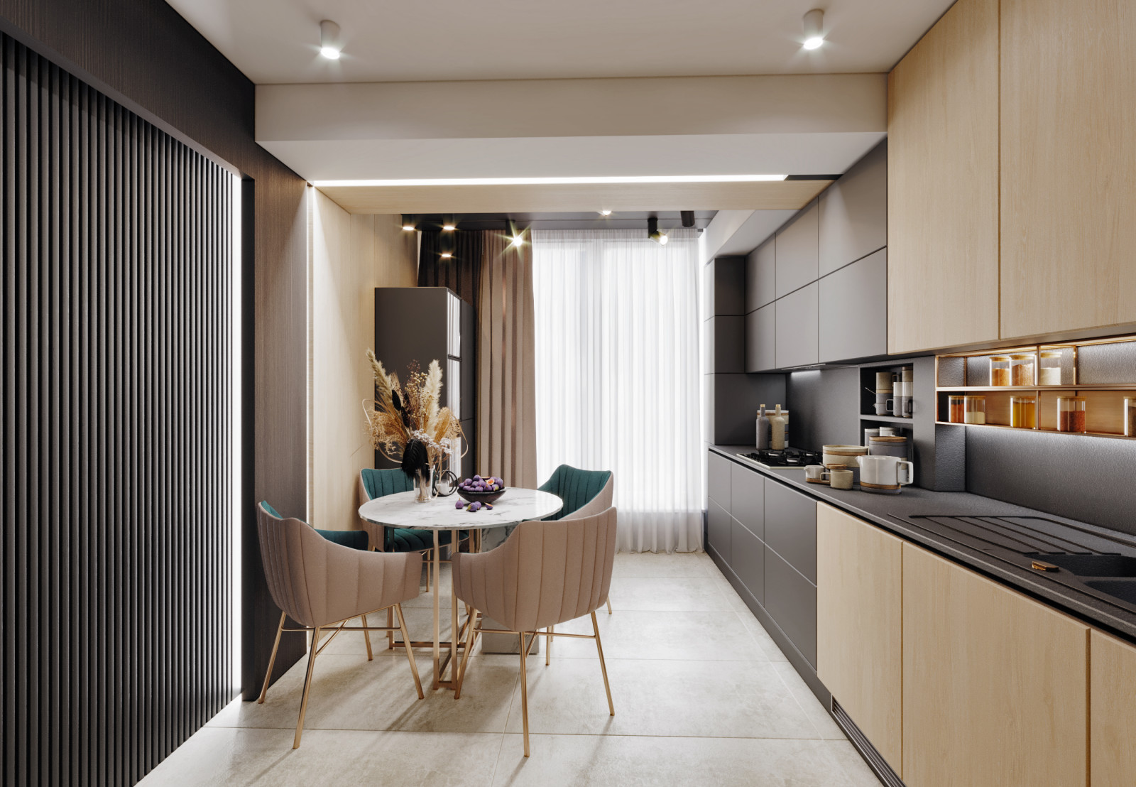 Небольшая квартира, в современном стиле