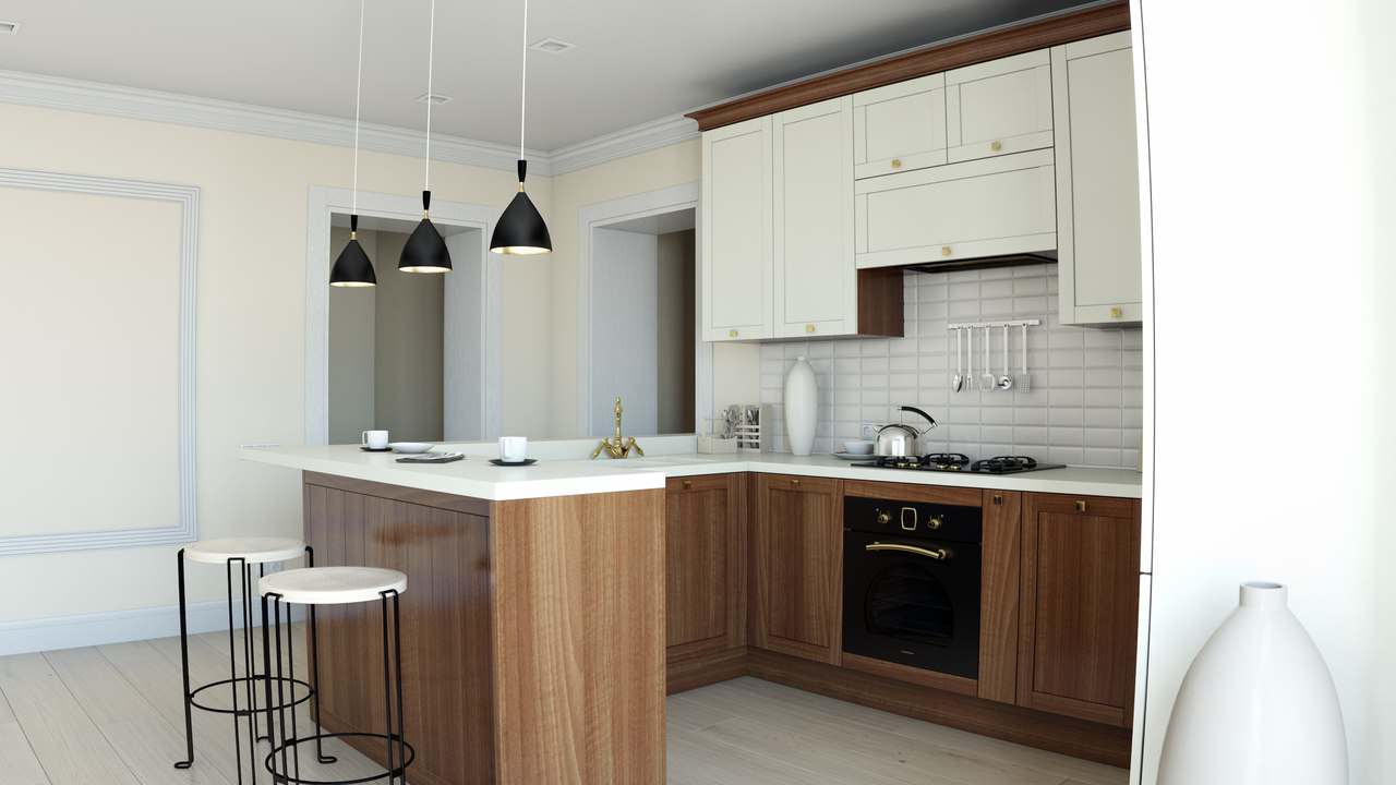 Квартира стиль американской классики.