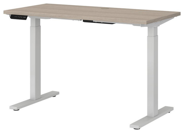 Move 60 Series 48W x 24D Height Adjustable Desk in Sand Oak - Engineered Wood