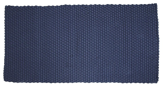 Contemporary Woven Floor Rug, Blue, 140x200 cm