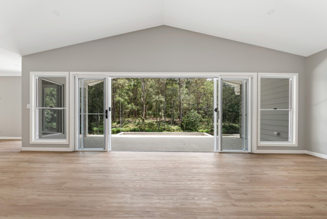 Custom Built Home in the Forest traditional-living-room
